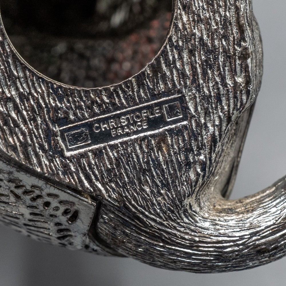 Christofle Lumiere D'Argent Collection Sitting Cat Silverplate France