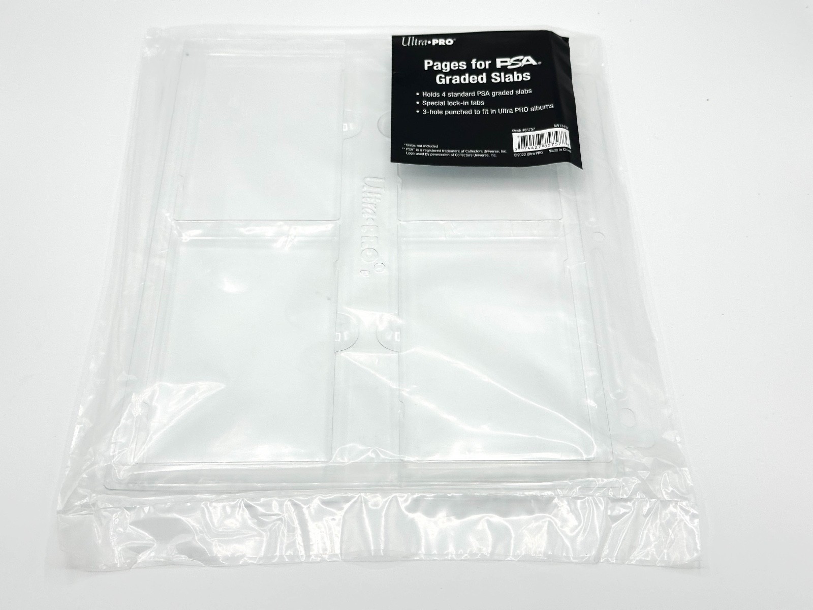 Ultra PRO Clear 4-Pocket Page for PSA Graded Slabs