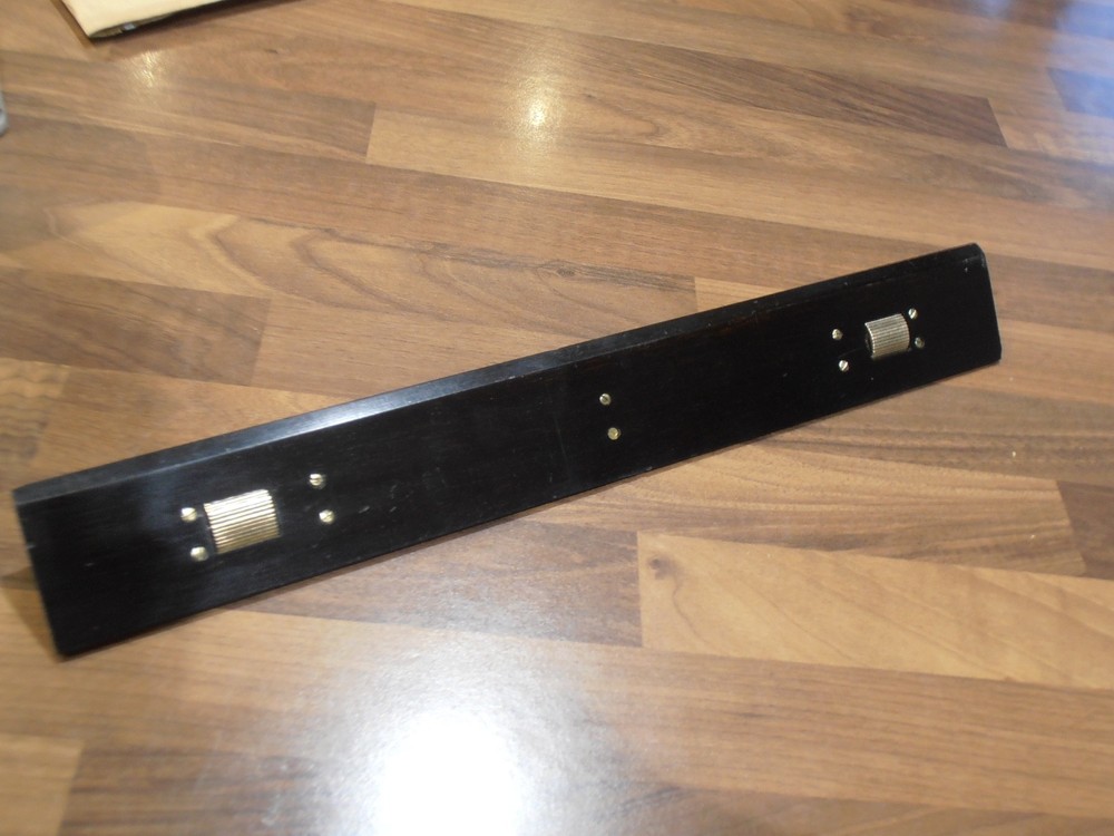 Vintage Ebonised & Brass Rolling and Parallel Rule Combo