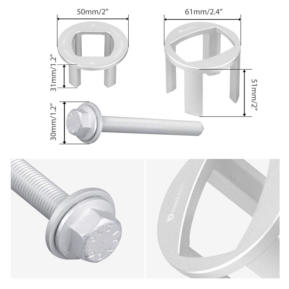 Billet Aluminum Differential Mount Inserts Kit For BMW E87 E82 E88 E90 E91 E92
