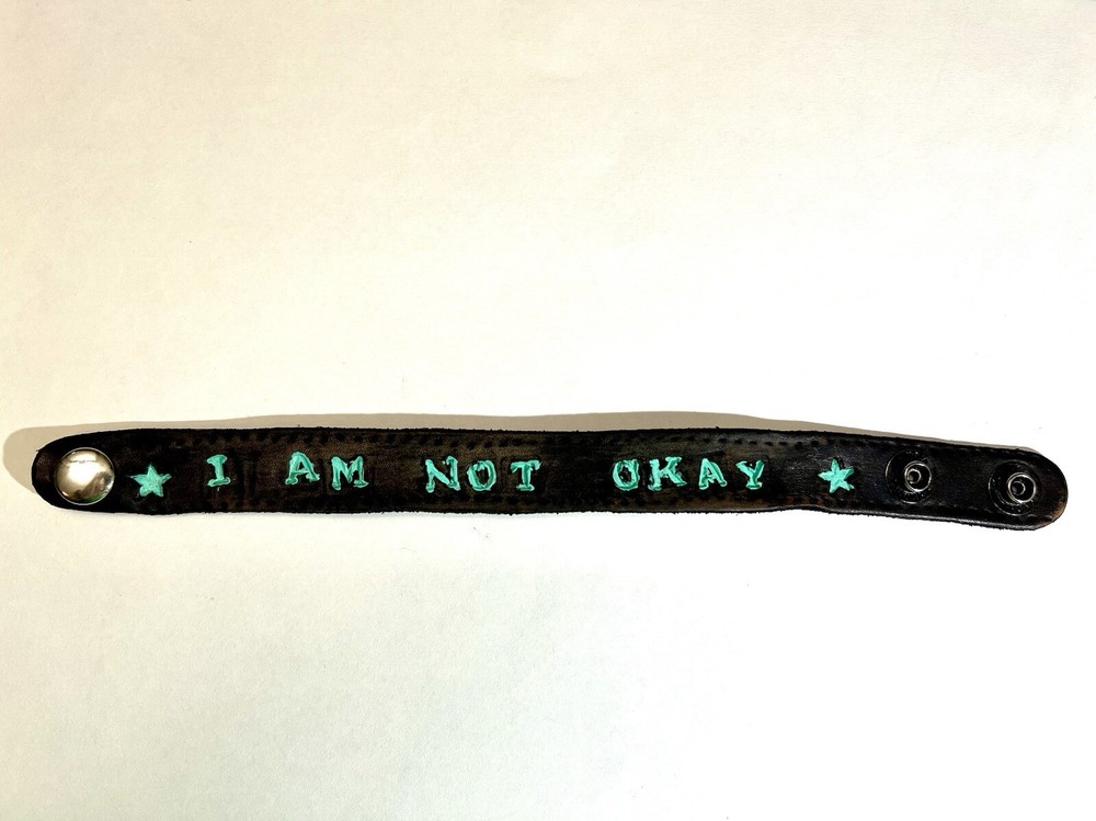 I Am Not Okay Leather Bracelet Tandy