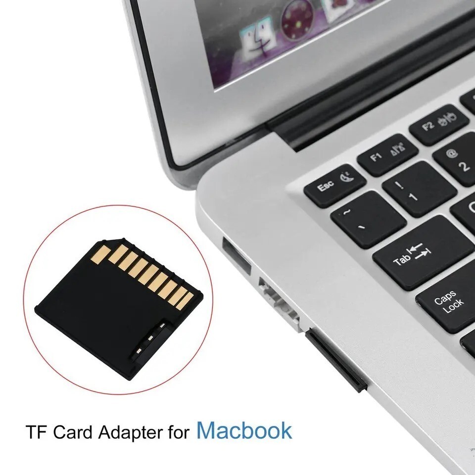 Micro SD TF to SD Card Mini Adaptor Extra Storage Expansion Replacement for Mac
