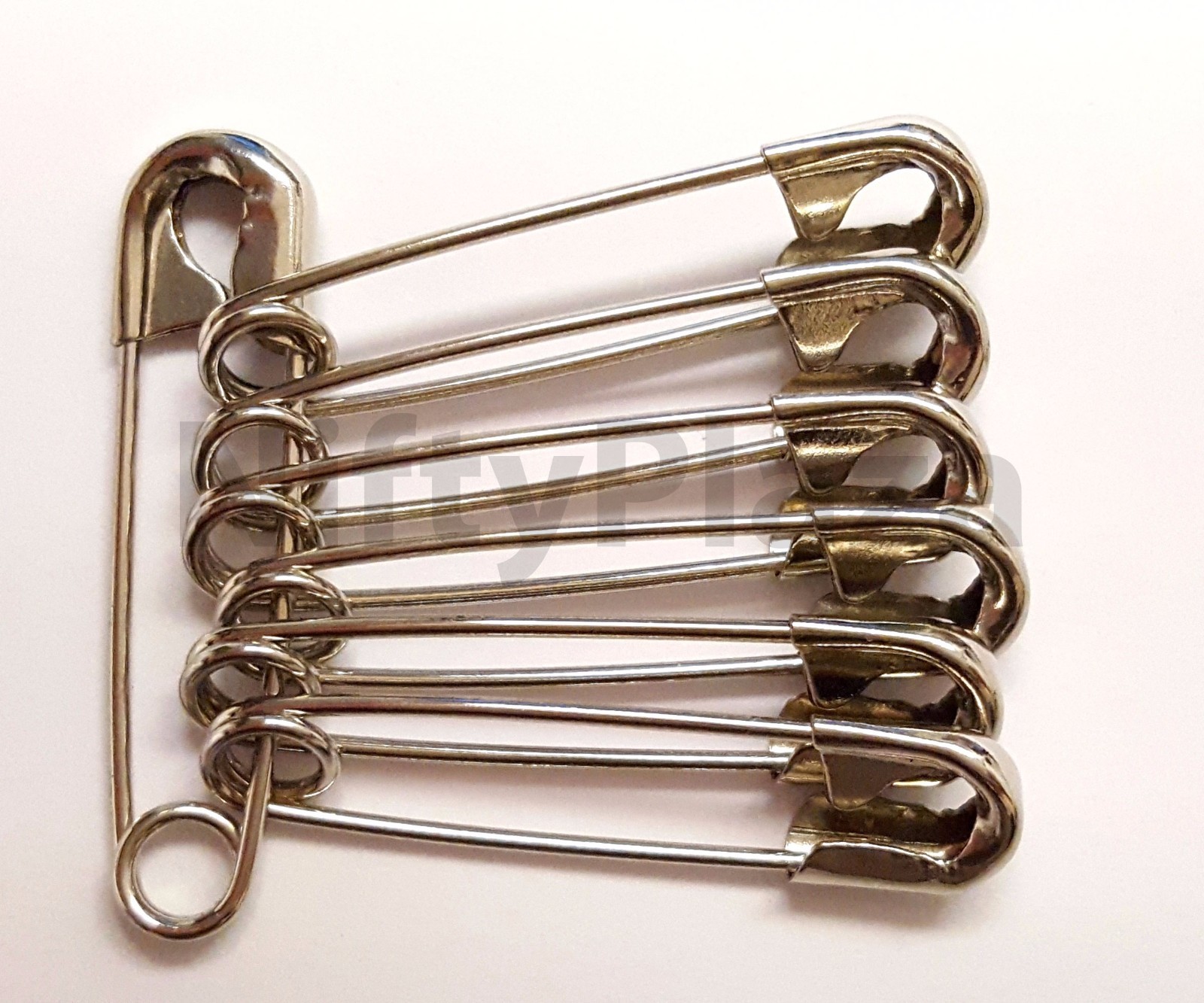 NiftyPlaza 500 Safety Pins Size 1-1/16" Heavy Duty Industrial Strength No Rust