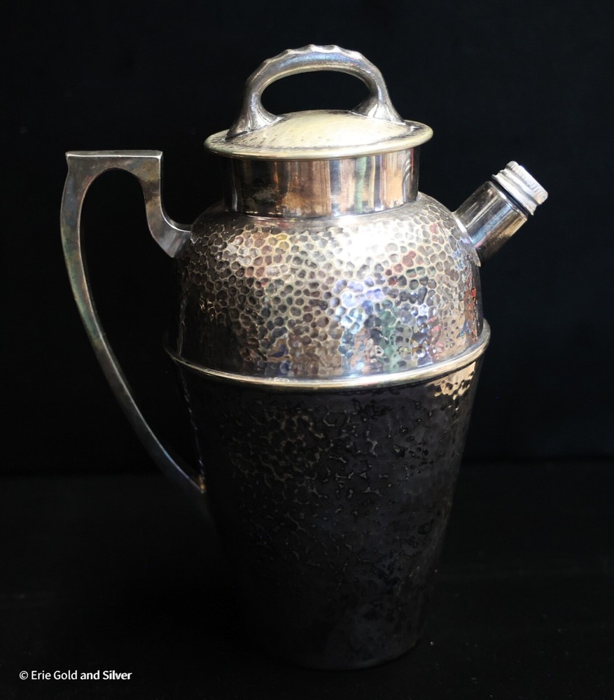 Bernard Rice's Sons inc Apollo e.p.n.s. Pitcher & Cups 6x