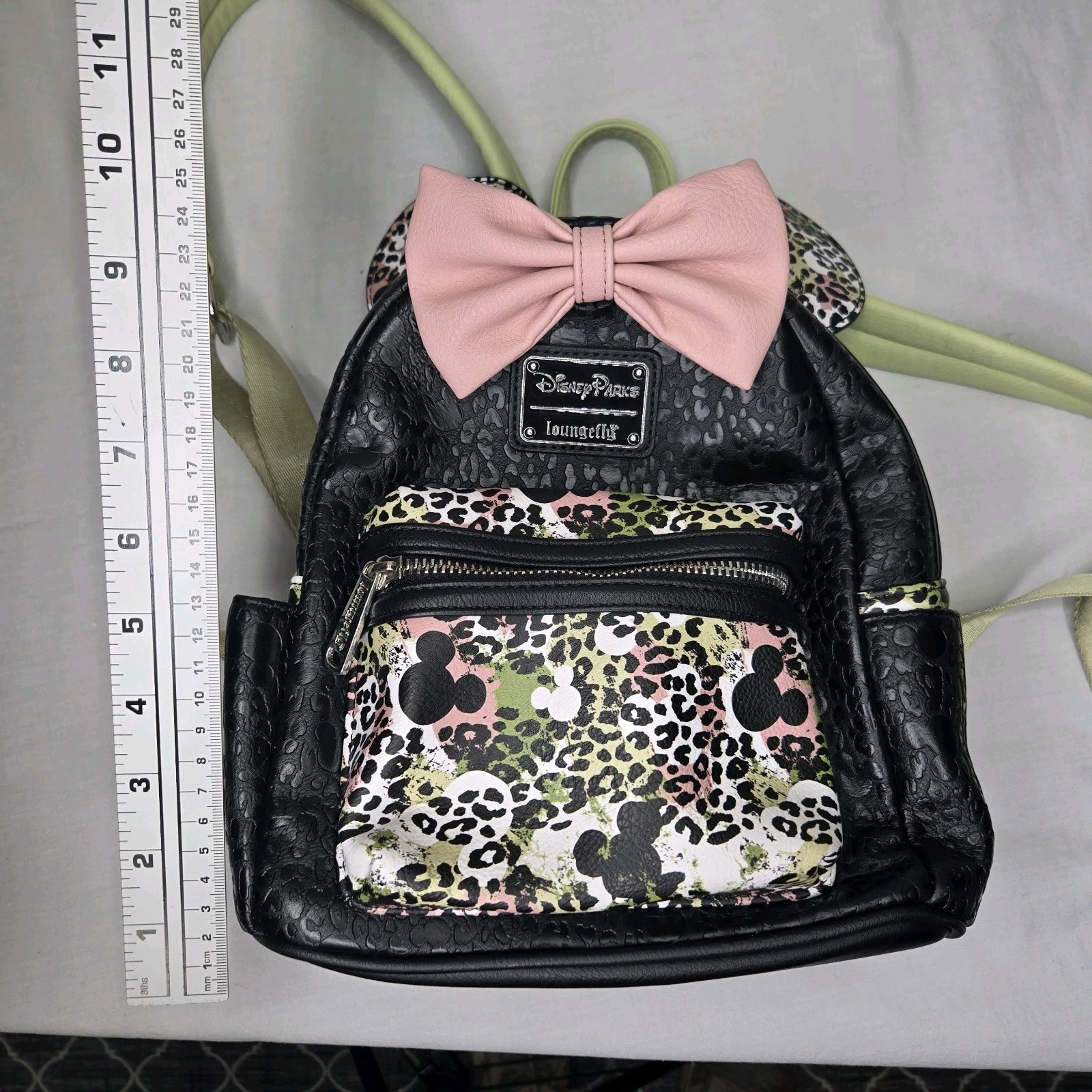 Disney Parks Loungefly Animal Kingdom Camouflage Minnie Mini Backpack w/ ears