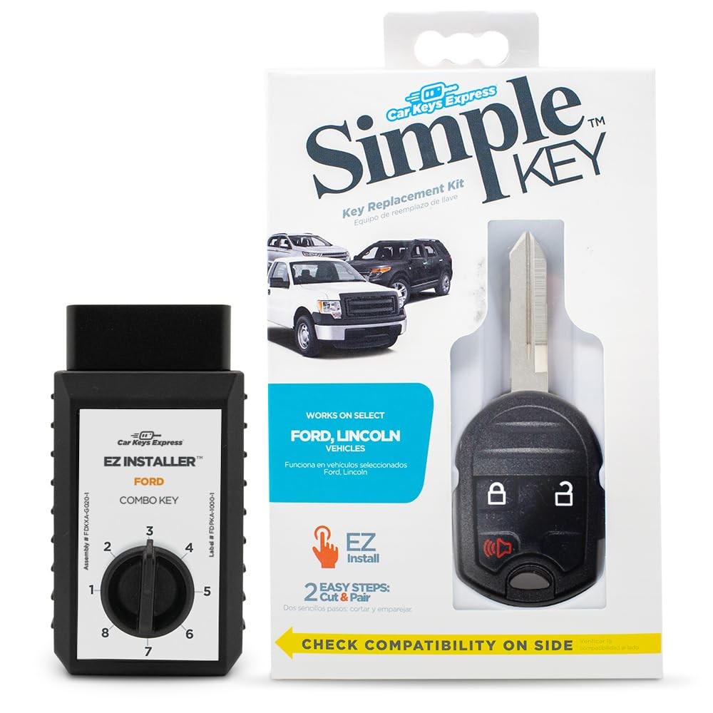Simple Key, Key Fob and Programmer 3 Button Keypads, black