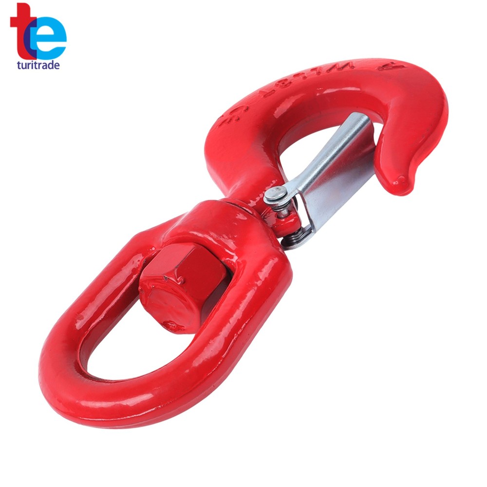3 Ton 5/8" Locking Swivel Hook Grade 80 Lifting Hook Rigging with Latch