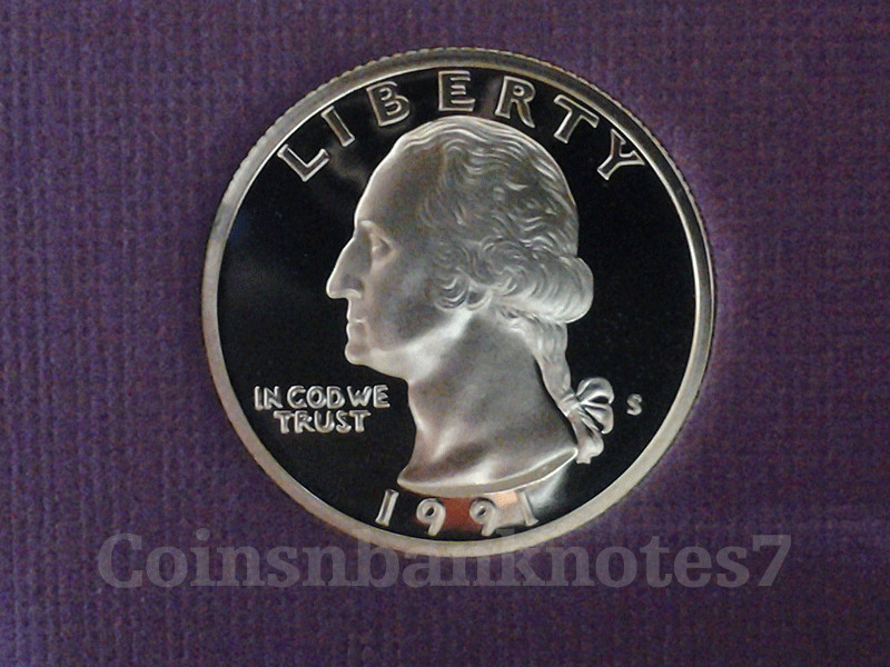 1991-S Washington Quarter Proof DCAM