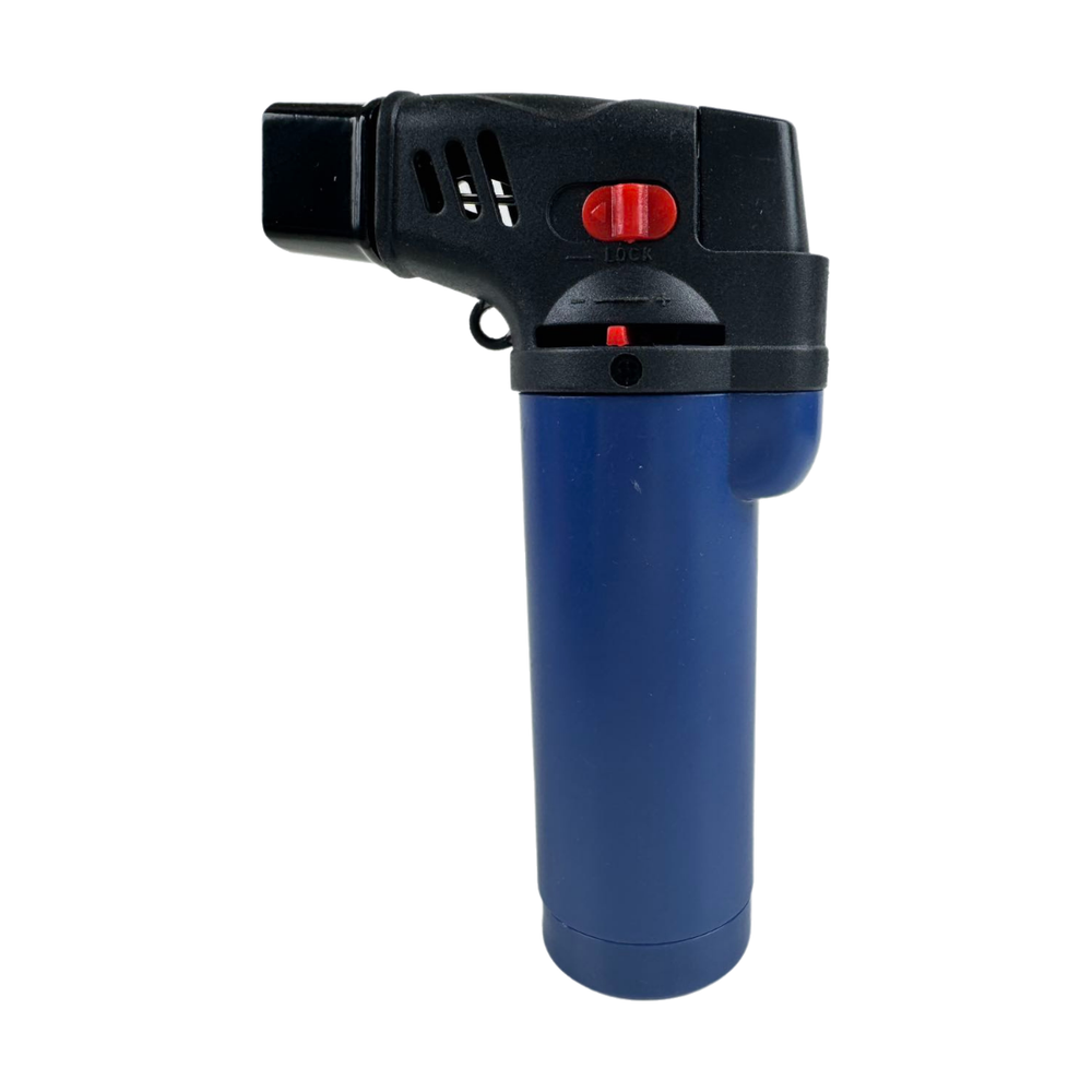 3 Pack Jumbo 4" Double Jet Flame Torch Gun Lighter Refillable Lockable Windproof
