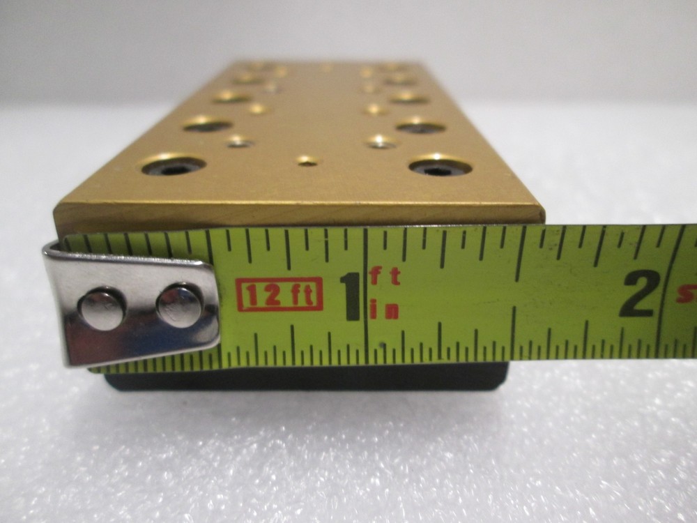Del-Tron, Linear Bearing Guide Block w/ Guide Rail, Used