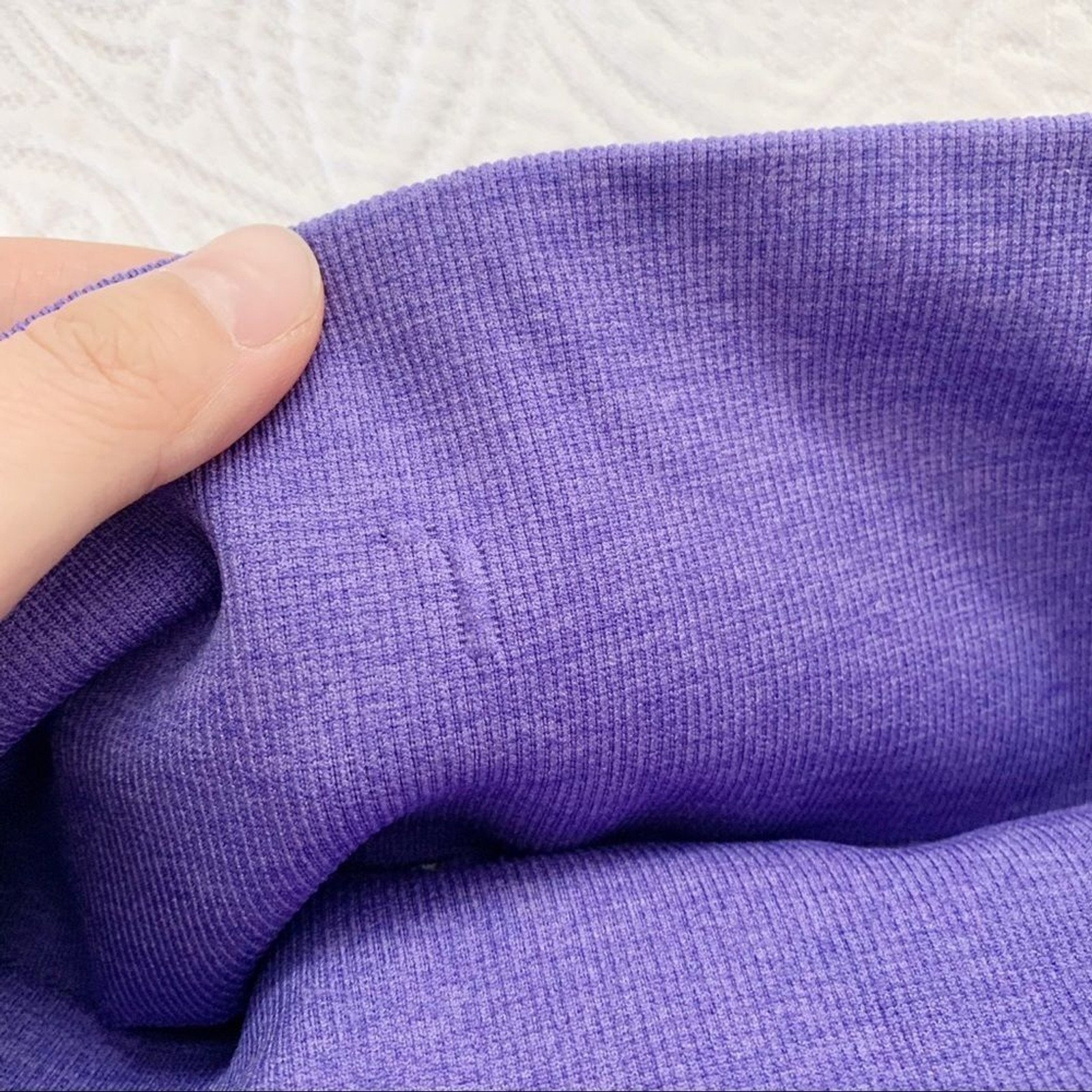 Lululemon In The Flow Crop II Leggings, Heathered Iris Flower (Sz 4)