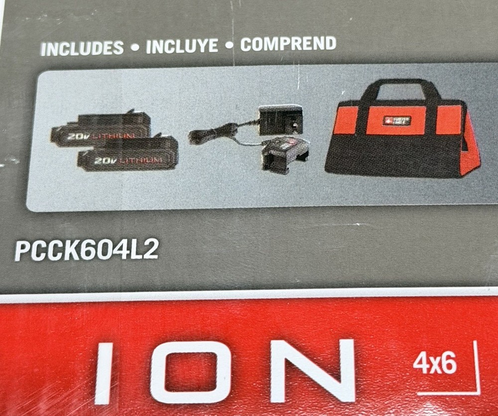 PORTER-CABLE PCCK604L2 20V Max Lithium Ion 2-Tool Drill/Impact Driver Combo Kit