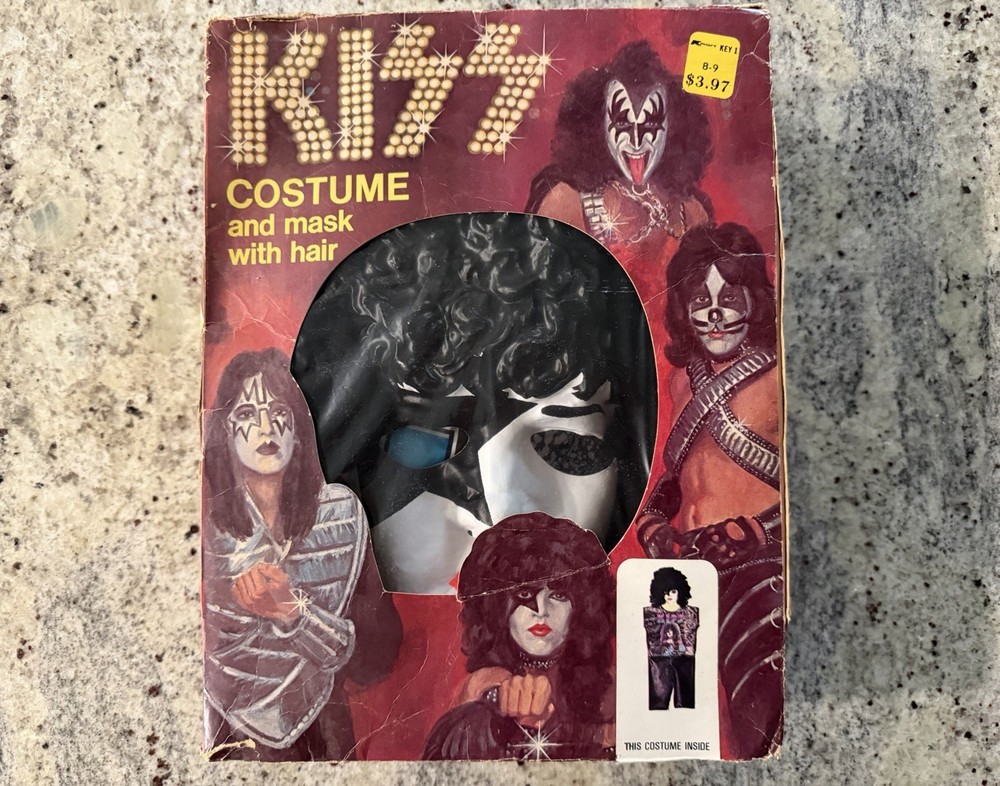 KISS 1978 PAUL STANLEY COLLEGEVILLE HALLOWEEN COSTUME IN BOX AUCOIN VINTAGE 🌹