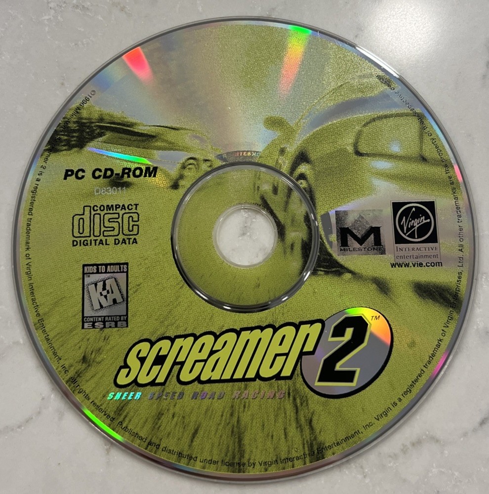 CD Screamer 2  - Sheer speed road racing Virgin interactive game