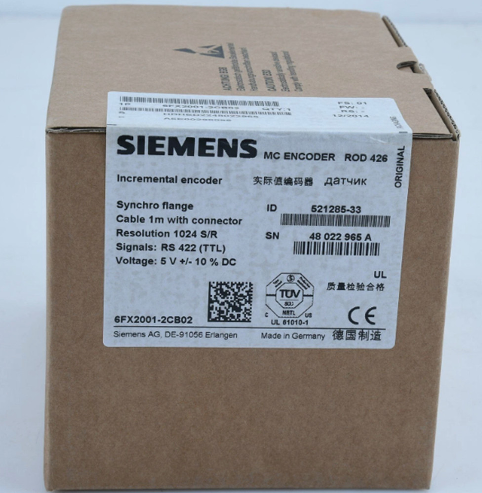 New In Box Siemens 6FX2001-2CB02 Encoder 6FX20012CB02