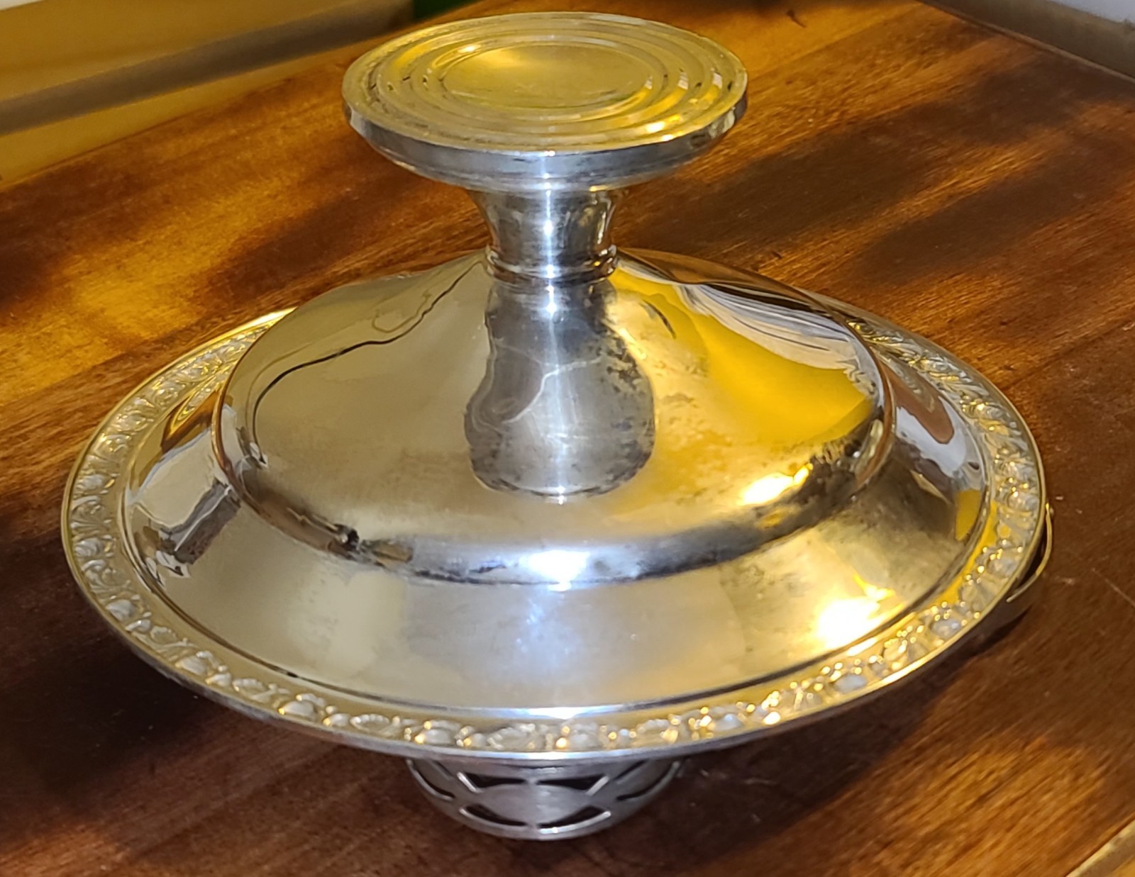 👑NICE👑 Sterling Silver Handled Candy Dish 💥145 Grams💥(weighted)