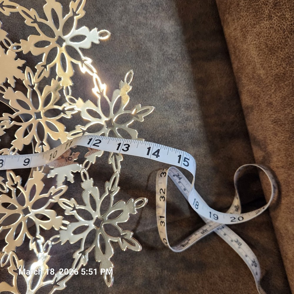 Silver Large Snowflake Bowl