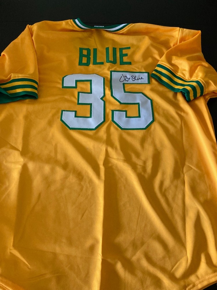 Oakland A's Vida Blue signed Jersey W/COA