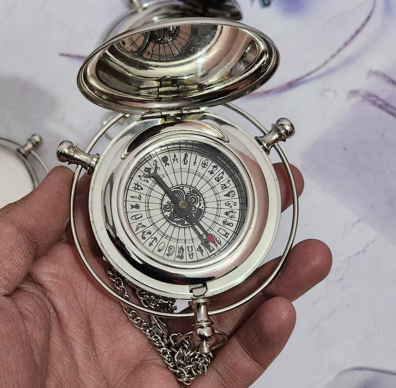 Silver Golden Compass 'Original' Alethiometer Symbol reader Truth