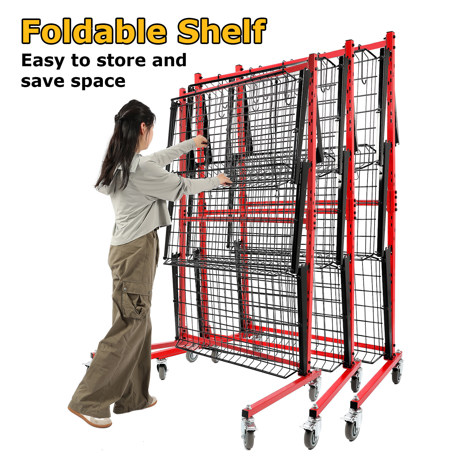 Universal Auto Body Rolling Parts Storage Rack for Repair Shops Garages Cart