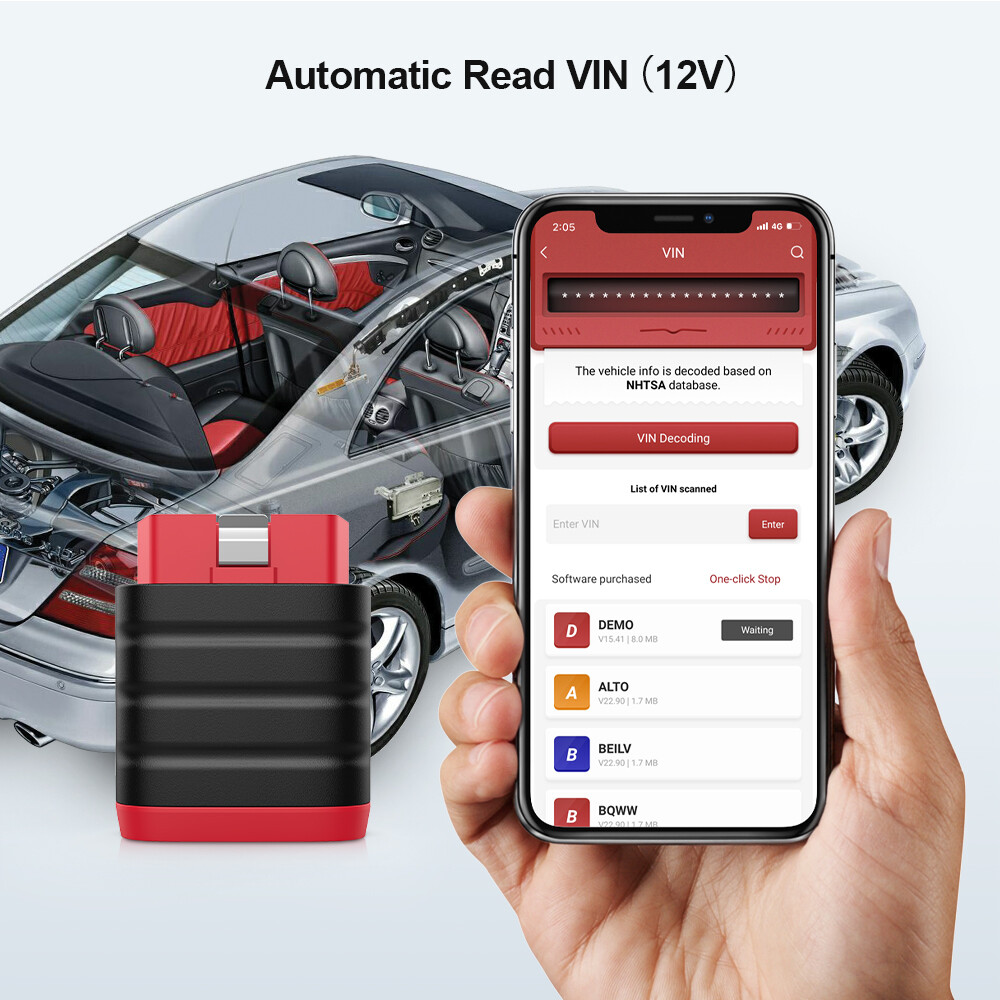 2026 Thinkdiag Mini OBD2 Car Diagnostic Scanner Bluetooth All System Code Reader