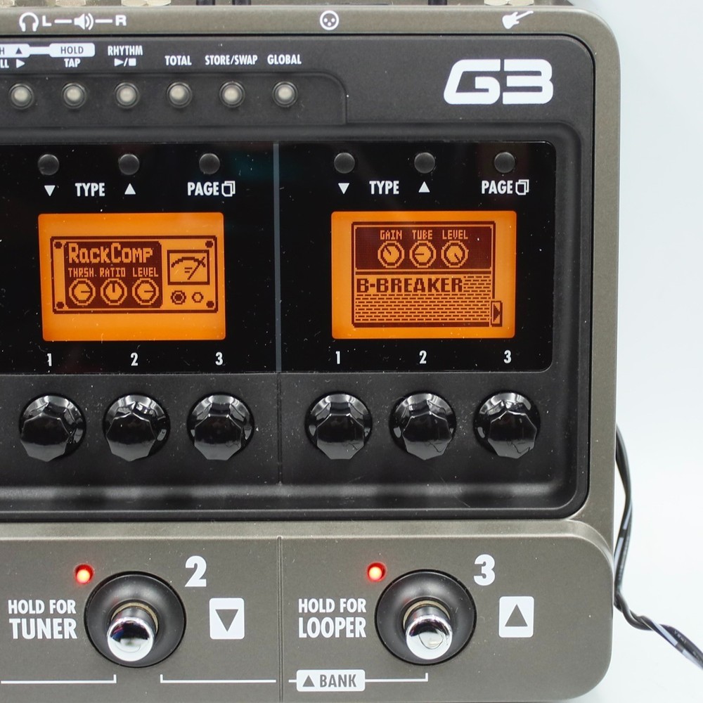 ZOOM G3 Guitar Effects and Amp Simulator With Power Supply Multi Effect 059557