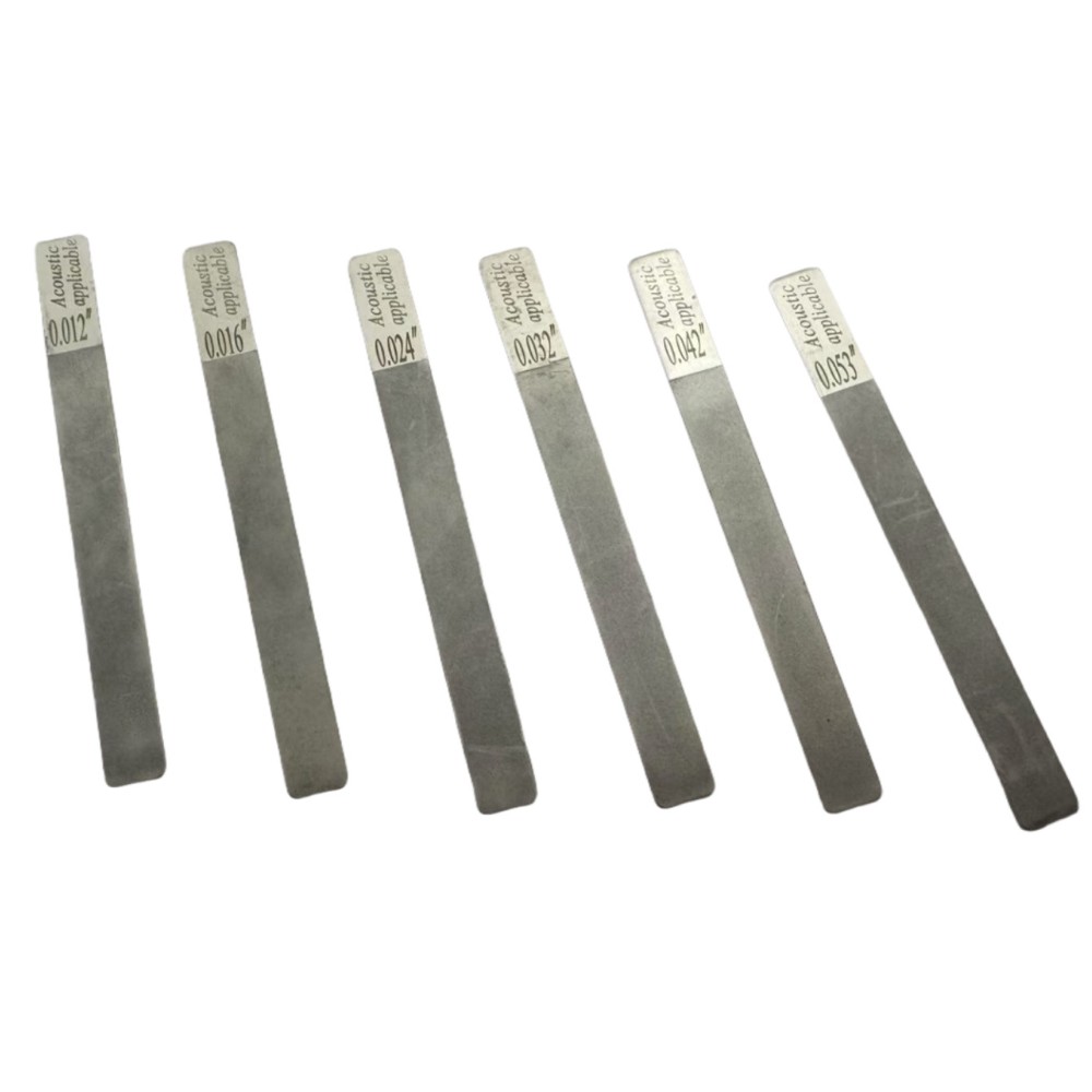 6Pcs Luthier Guitar Nut Files Stainless Steel For Fret Crowning And Slot Repair