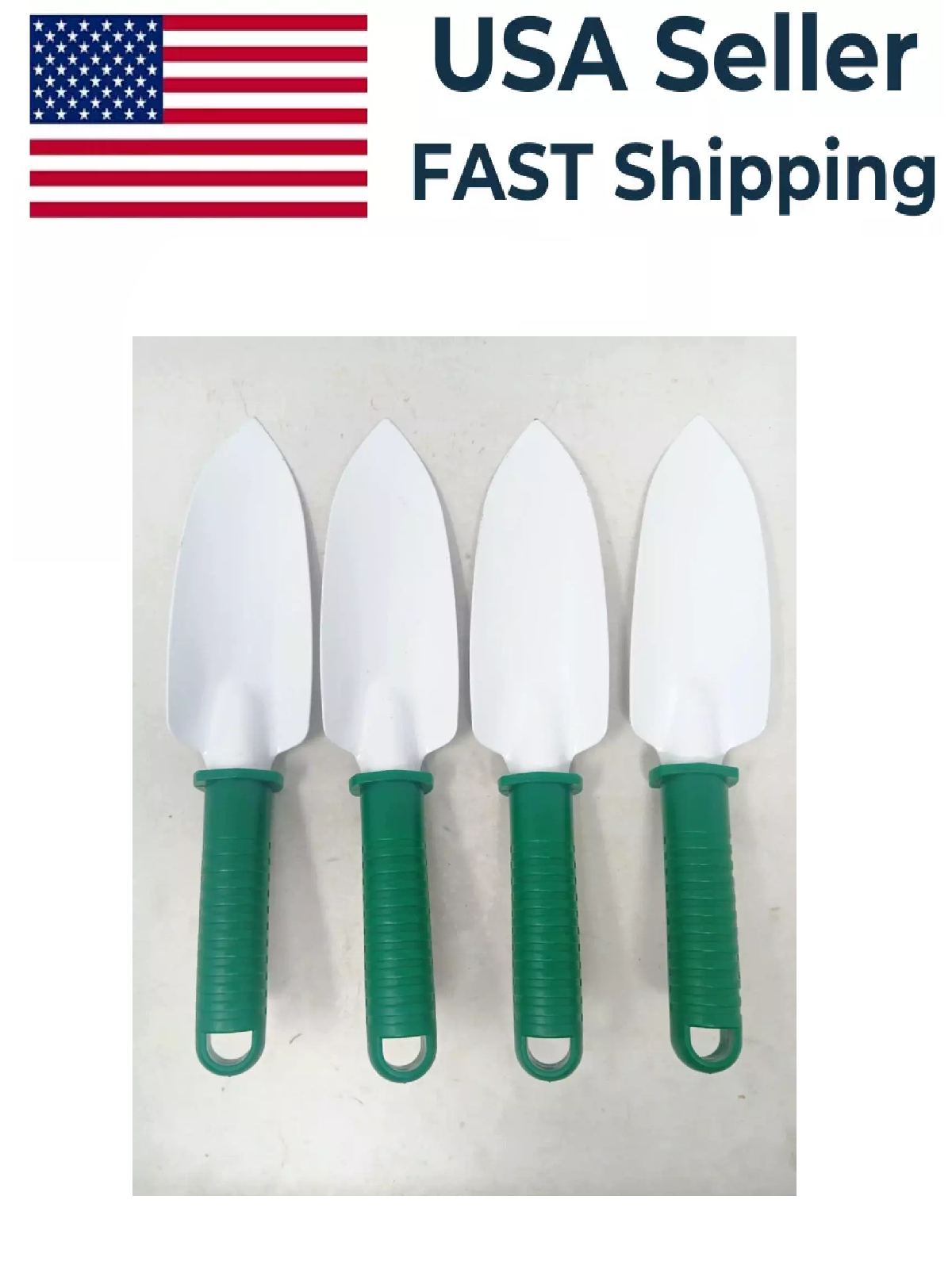 4 PACK - Lawn Garden GT0111G 10 in. Transplanter Poly Handle Shovel