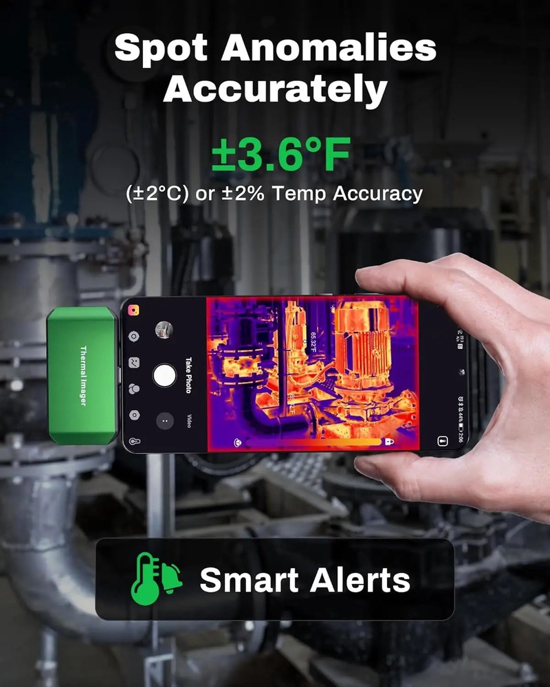 IR High Resolution Thermal Imaging Infrared Camera 4 USB-typeC with 3D Analysis