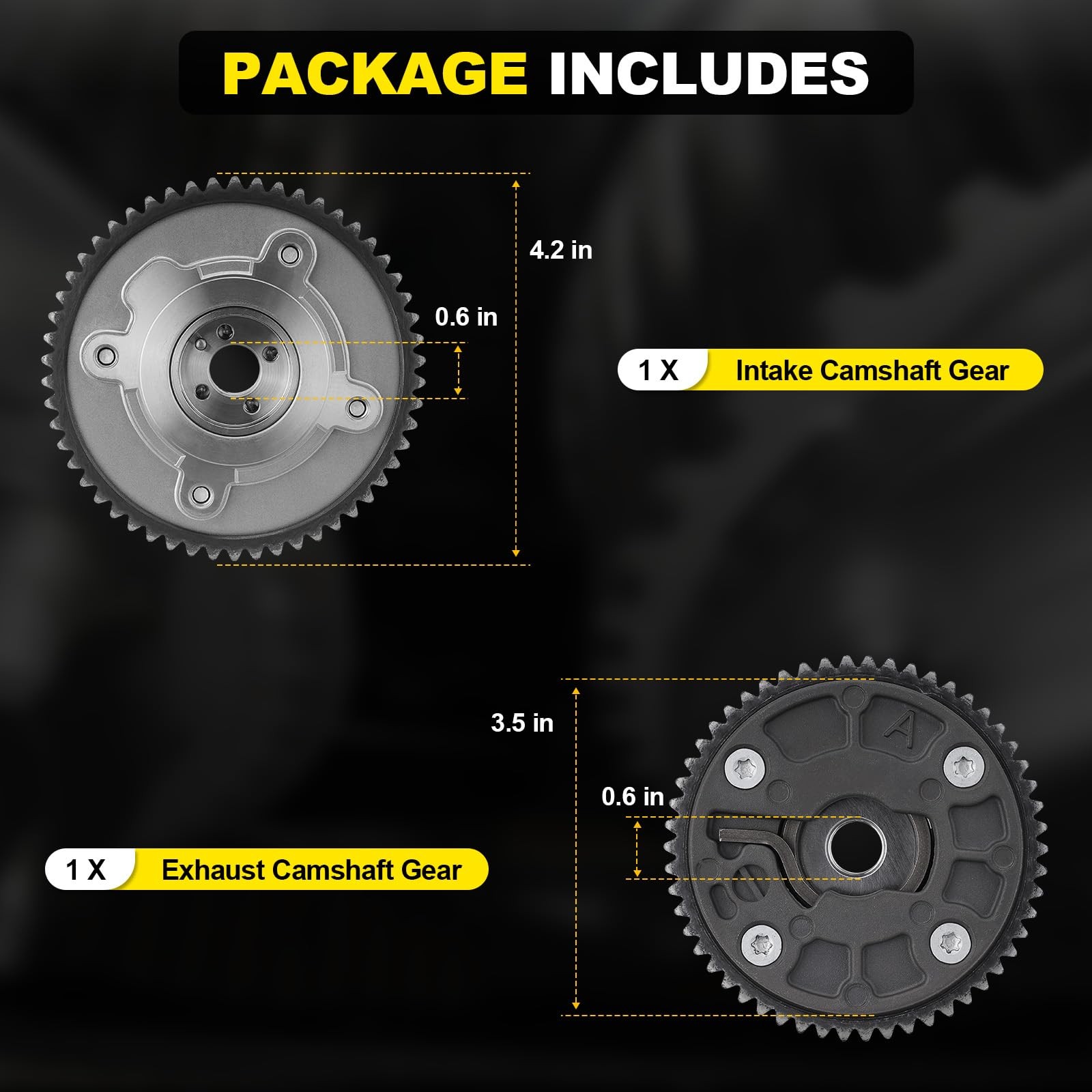 Intake & Exhaust Camshaft Timing VVT for 2016-2021 Chevy Cruze Malibu 1.4L 1.5L