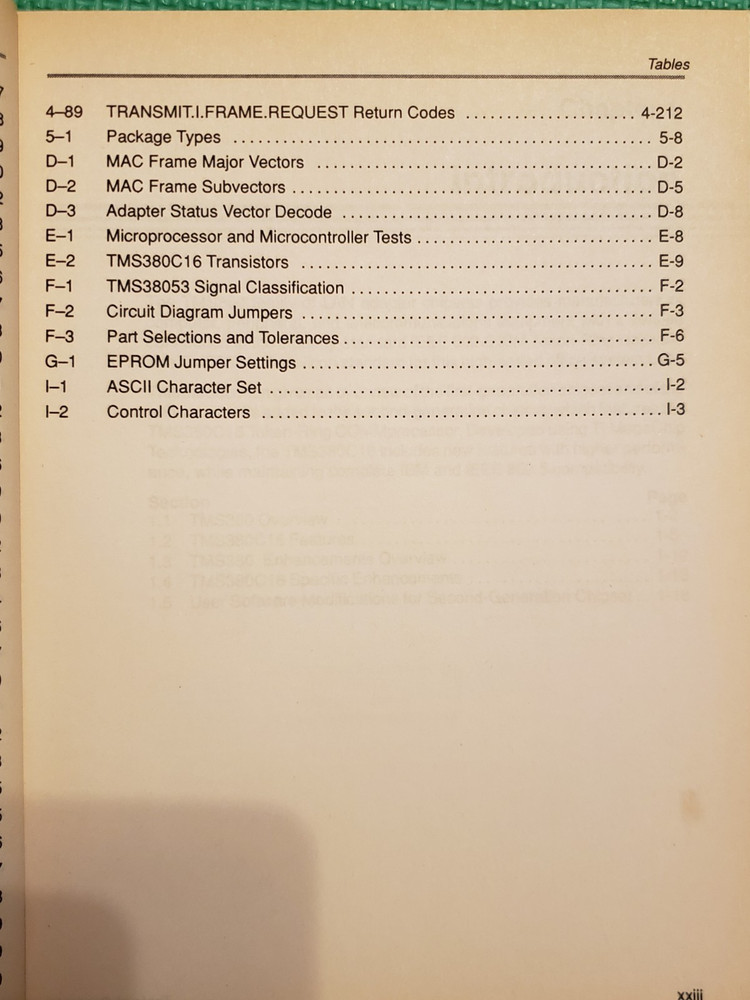 Texas Instrument TMS380 Second-Generation Token Ring, User's Guide - 1990