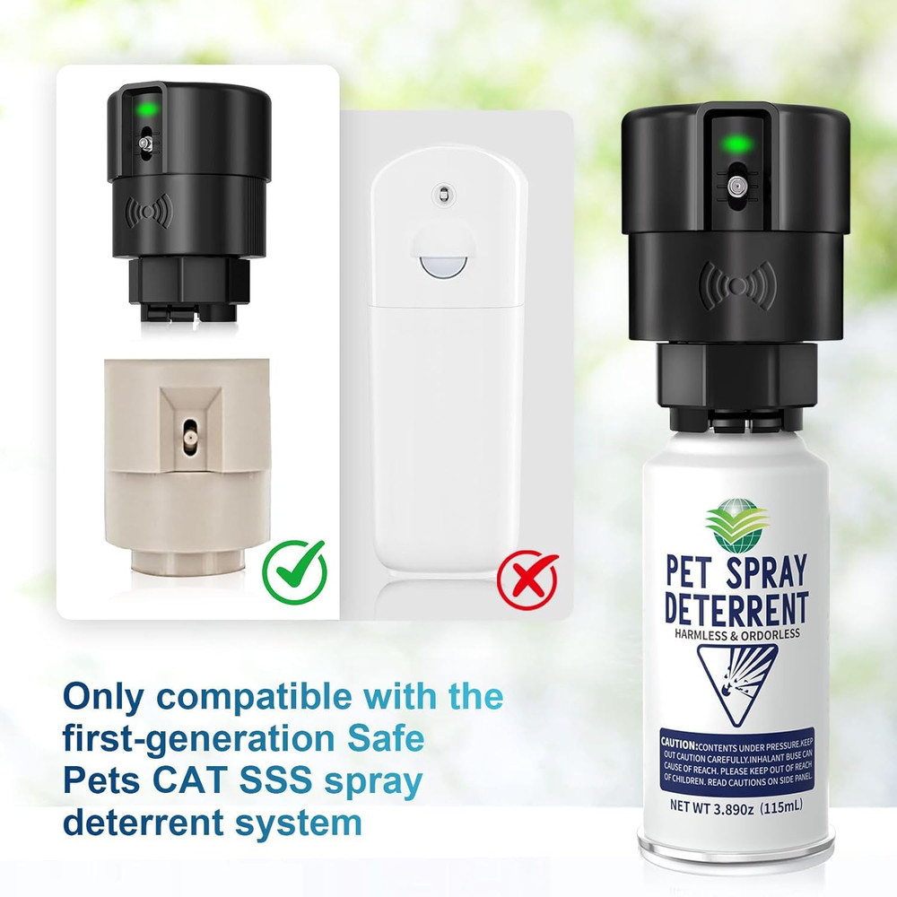 Cat Deterrent Spray Refill, Pet Spray Deterrent System, Motion Activated Cat Sys