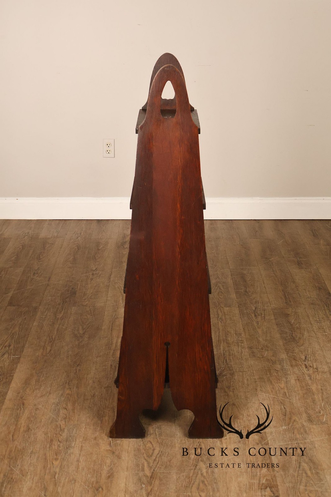 Antique Grand Rapids Arts And Crafts Mission Oak Magazine Stand