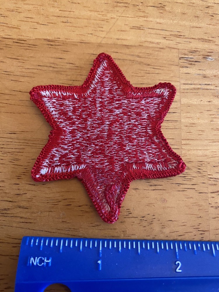 US Army 6th Infantry Division Red 6 Pointed Star Patch INV5082