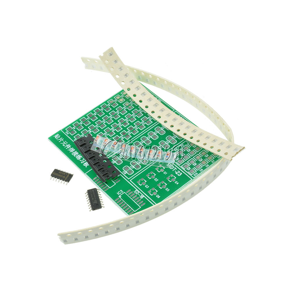 SMT SMD Component Welding Practice Board Soldering Practice DIY Kit for Training