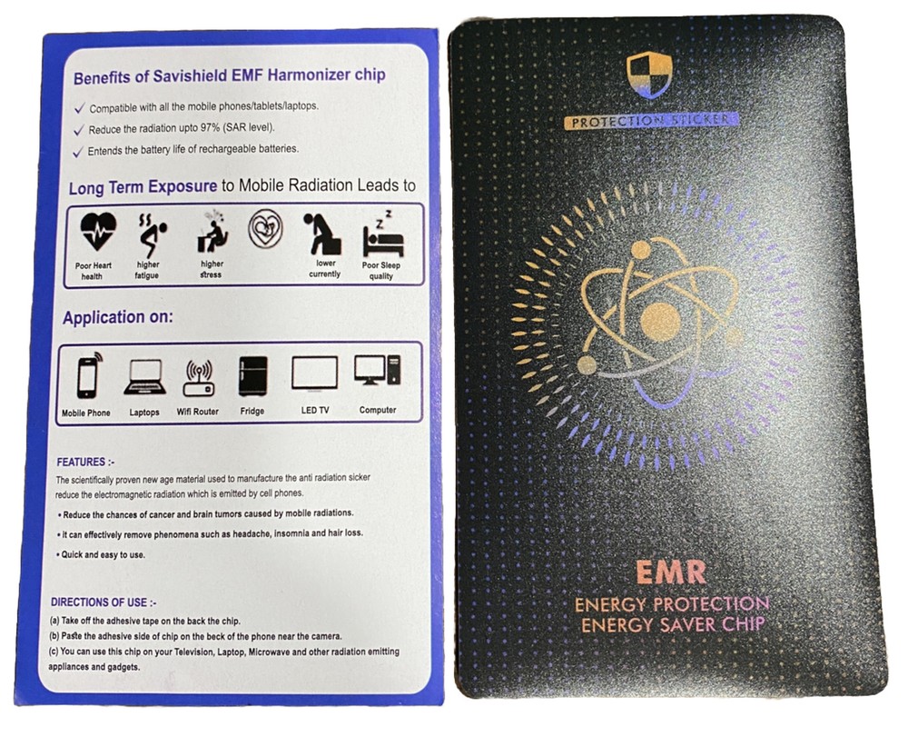 Harmonizer For Wireless Devices EMR Energy Protection (5 Pack) SaviShield EMF