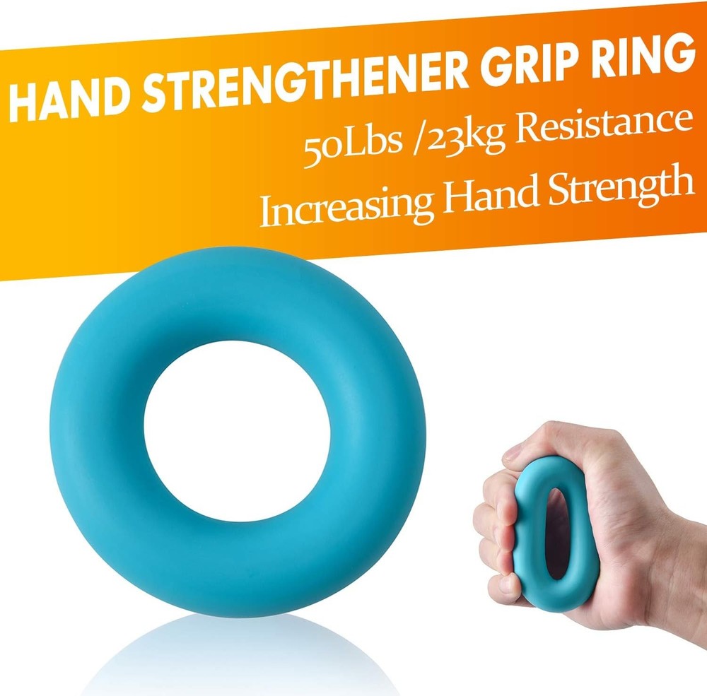 7-piece grip strength trainer Adjustable finger stretcher