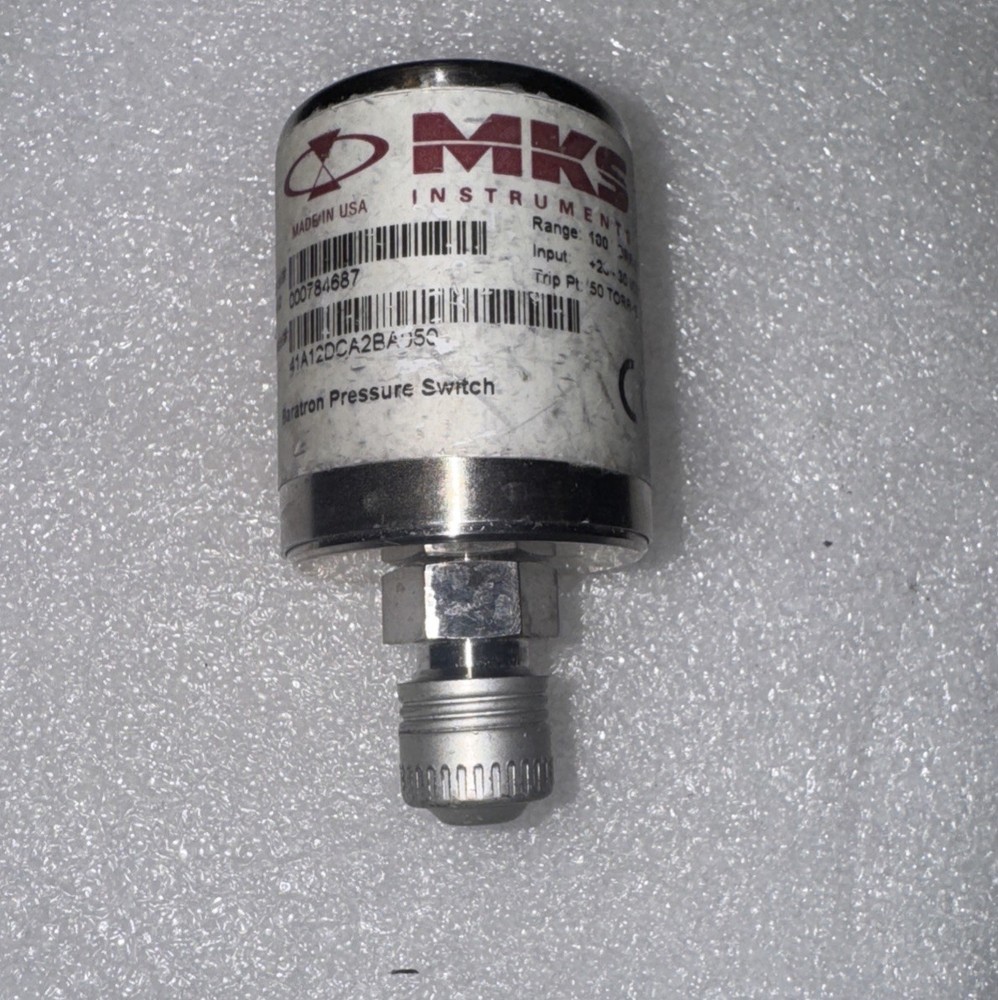 MKS BARATRON PRESSURE SWITCH 41A12DCA2BA050 100 TORR 20-30 VDC