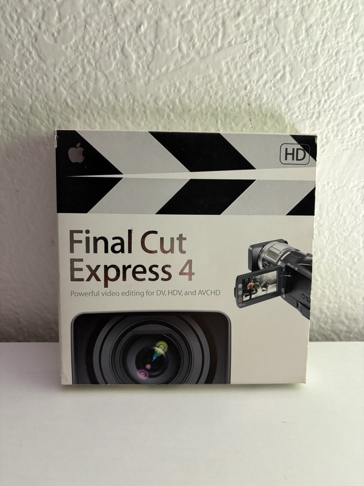 Apple Final Cut Express 4 HD Video Editing Software CIB