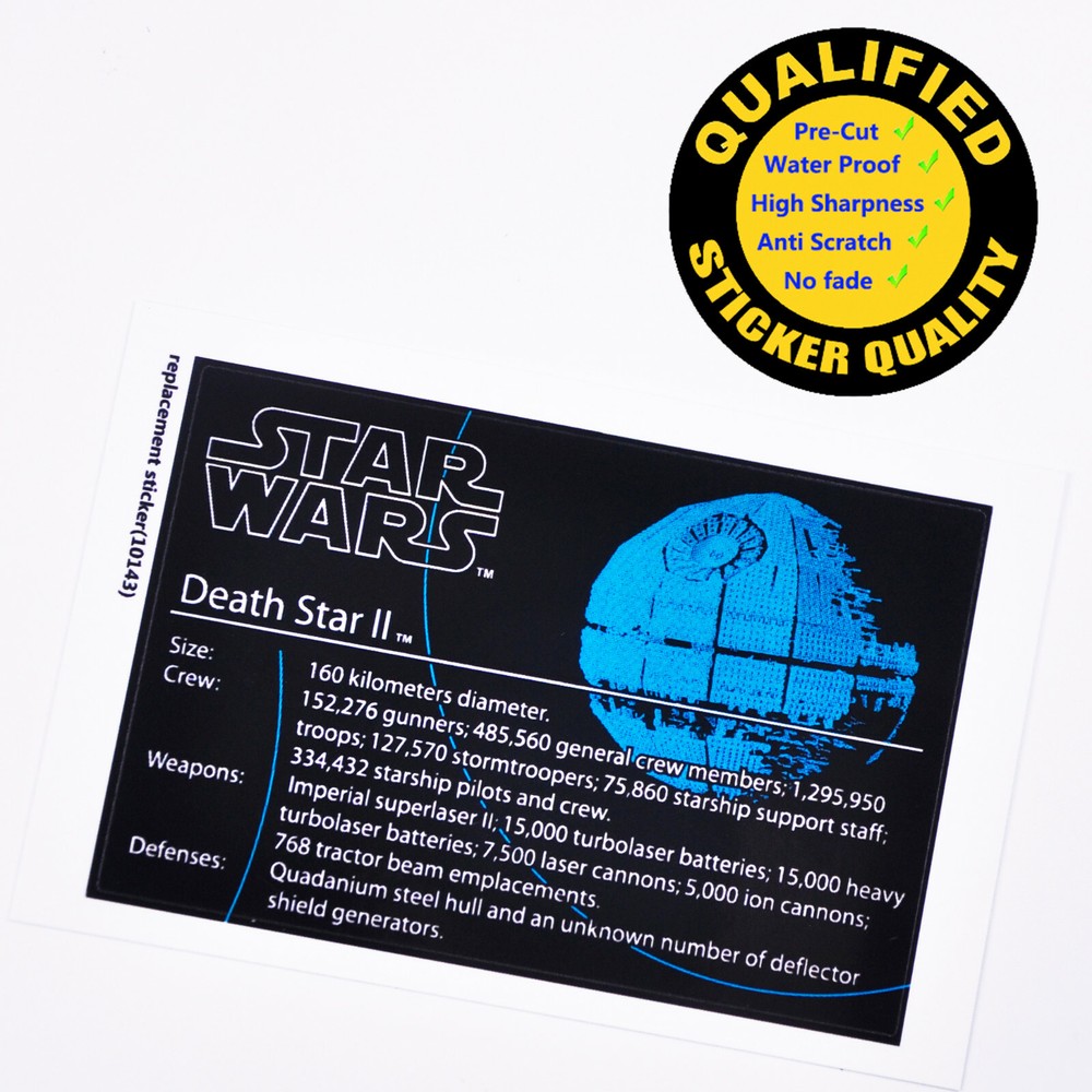 Replacement sticker for set 10143 Precut sticker