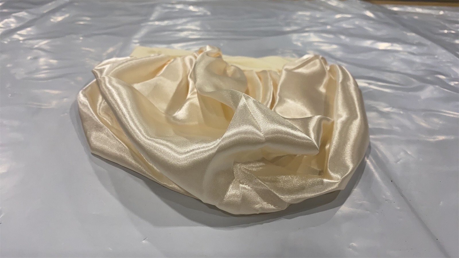 Women Satin Bonnet Night Sleep Cap Hair Hat Silk Head Cover Wide Elastic Band