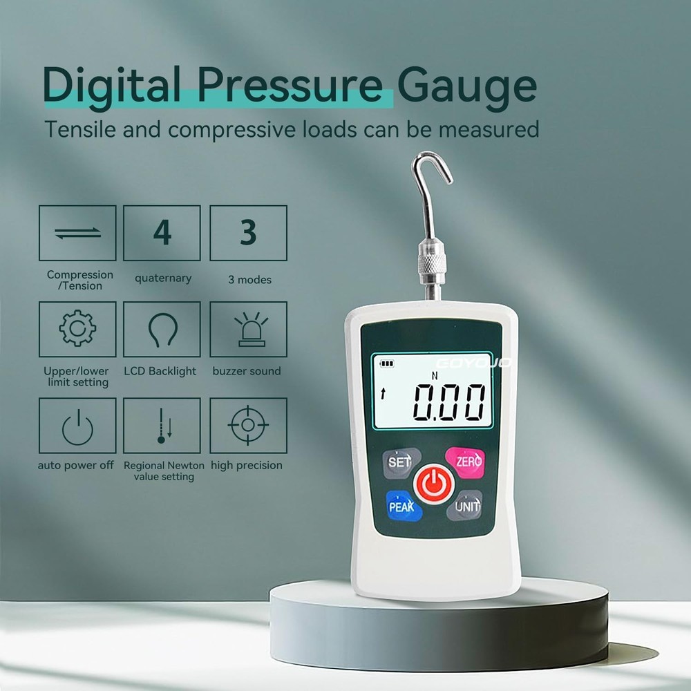 500N Digital Force Gauge - High Precision Tool for Tension & Compression Testing