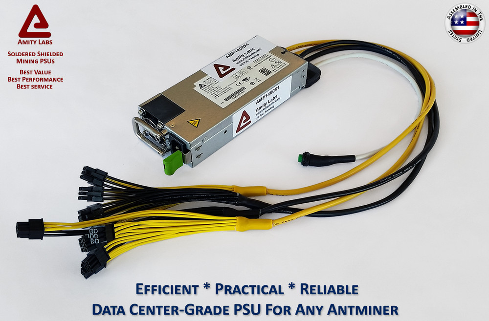 Cryptocurrency Mining Power Supply For Any Antminer S9 - APW3/APW7 Replacement