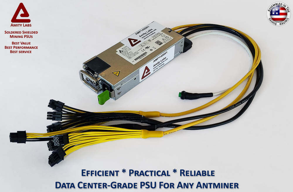 Cryptocurrency Mining Power Supply For Any Antminer S9 - APW3/APW7 Replacement