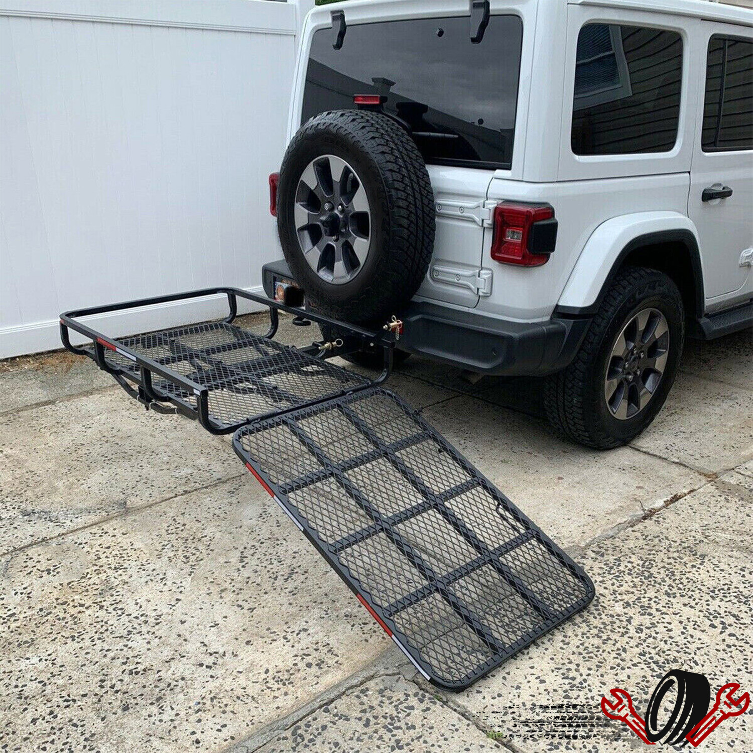500LBS Mobility Carrier Wheelchair Scooter Rack Disability Medical Ramp Hitch