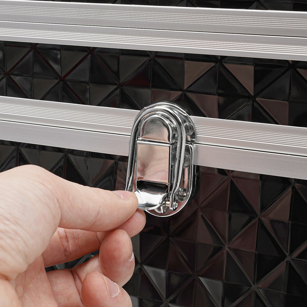 Professional Rolling Makeup Train Case, Multi-functional Cosmetic Trolley, Large