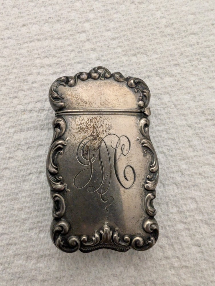 Sterling Silver Match Safe/Case Native American
