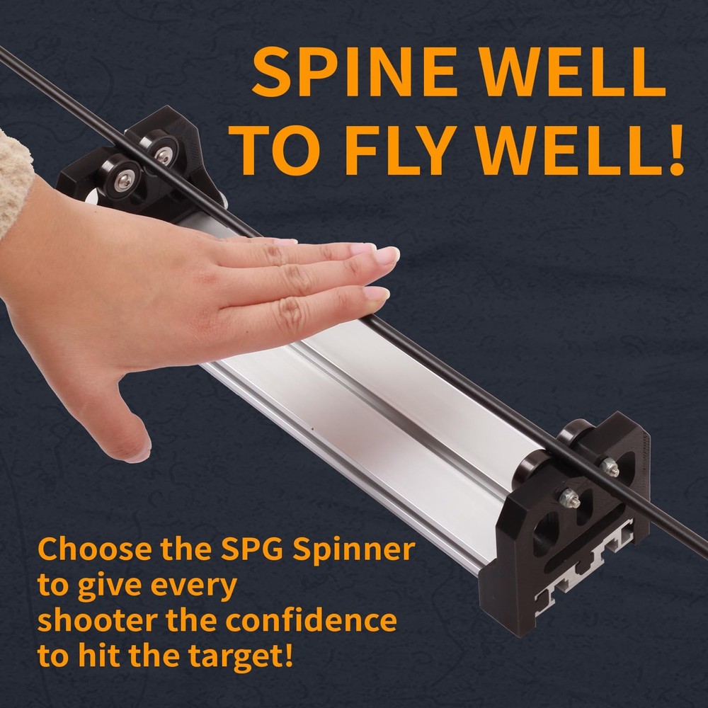 Archery Arrow Spinner Spin Tester, Arrow Roller Straightness Squaring Tool Ar...