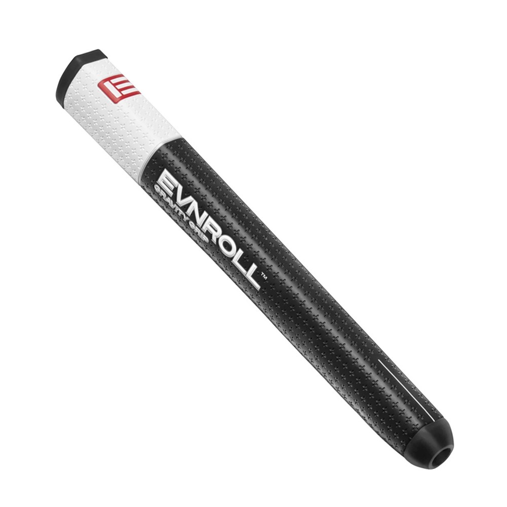 Evnroll Golf Gravity 1.0 Putter Grip, Black/White