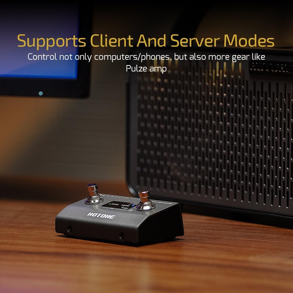 Wireless MIDI Controller with Programmable Footswitches, Mobile App Ultra-Com...